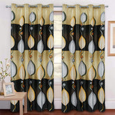 Imported Silk Curtains Blackout ( 2 Curtain Set )